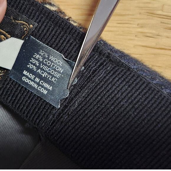 Goorin Bros. Fedora Gray Wool Blend Embroidered Plaid Hat - Picture 8 of 8